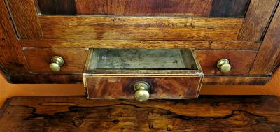 Late 18C English Regency Corner Wall Cabinet