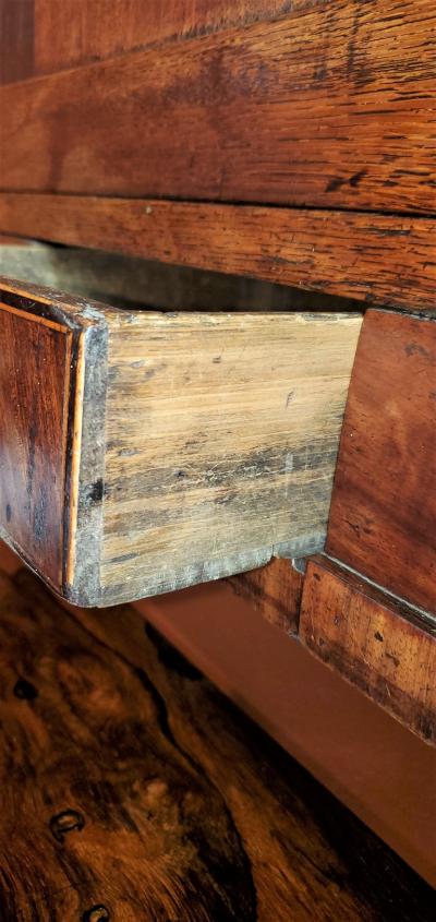 Late 18C English Regency Corner Wall Cabinet