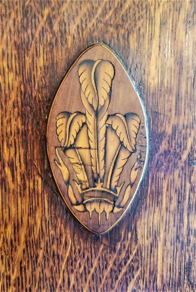 Late 18C English Regency Corner Wall Cabinet