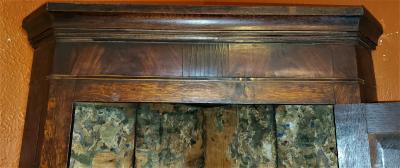 Late 18C English Regency Corner Wall Cabinet