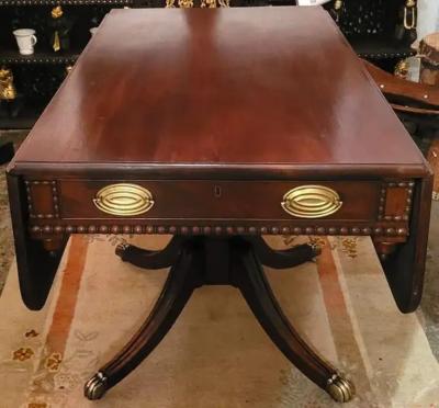 Late 18C Scottish Regency Large Pembroke or Library Table