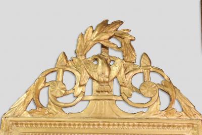 Late 18th C French Gilt Marriage Mirror