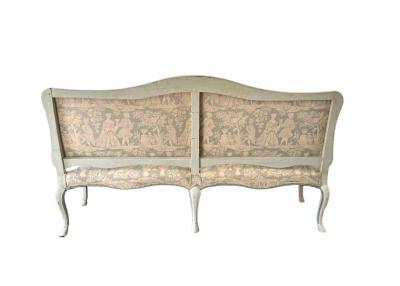 Late 18th C Swedish Rococo Painted Banquette