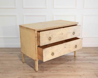 Late 18th Century Alsatian Pine Chest of Drawers with Original Paint