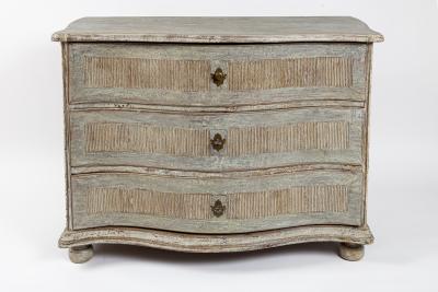 Late 18th Century Baroque Painted Chest Of Drawers