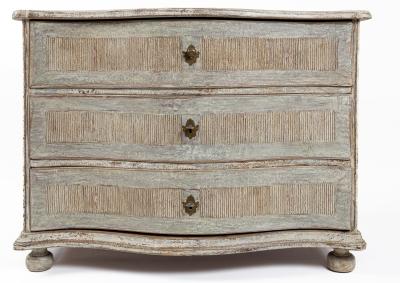 Late 18th Century Baroque Painted Chest Of Drawers