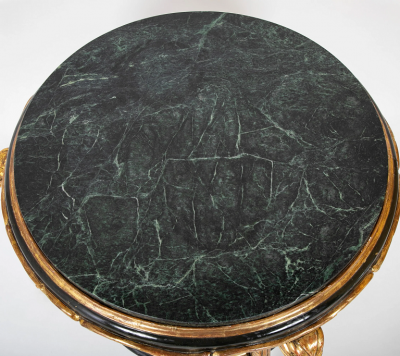 Late 18th Century Continental Marble Top Two Tier Gueridon