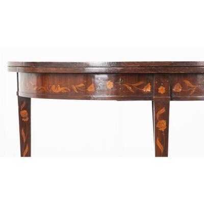 Late 18th Century Dutch Marquetry Game Table