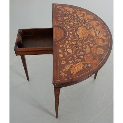 Late 18th Century Dutch Marquetry Game Table