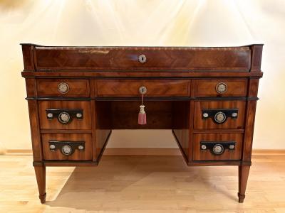 Late 18th Century Empire Roll Top Writing Desk Nutwood AT ca 1790 1800