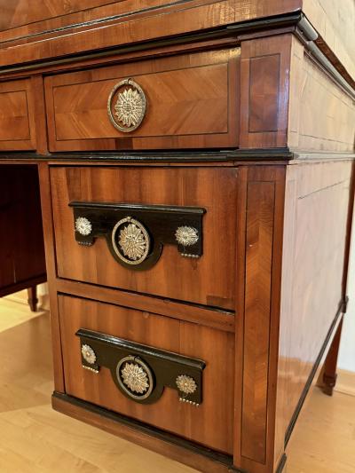 Late 18th Century Empire Roll Top Writing Desk Nutwood AT ca 1790 1800