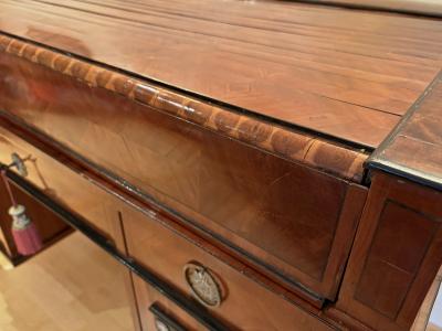 Late 18th Century Empire Roll Top Writing Desk Nutwood AT ca 1790 1800