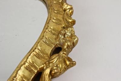 Late 18th Century Gilt Baroque Wall Mirror Handcarved Italy ca 1790