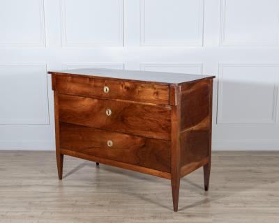 Late 18th Century Italian Directoire Walnut Chest of Drawers Emilia Romagna