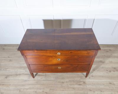 Late 18th Century Italian Directoire Walnut Chest of Drawers Emilia Romagna