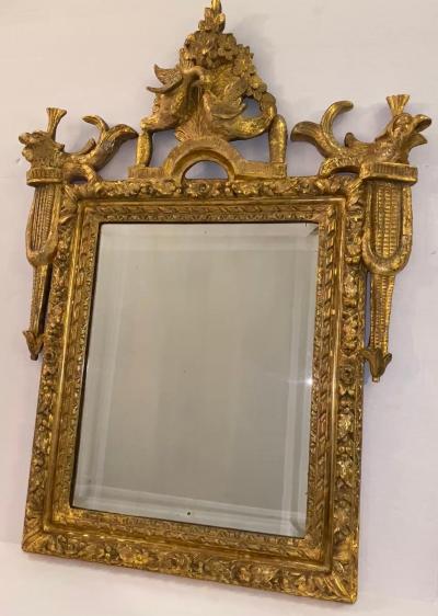Late 18th Century Louis XVI Giltwood Mirror