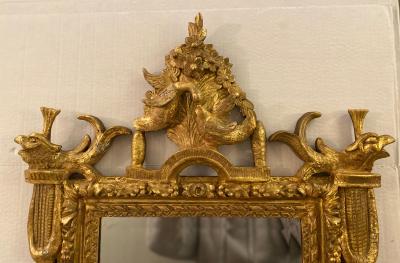Late 18th Century Louis XVI Giltwood Mirror