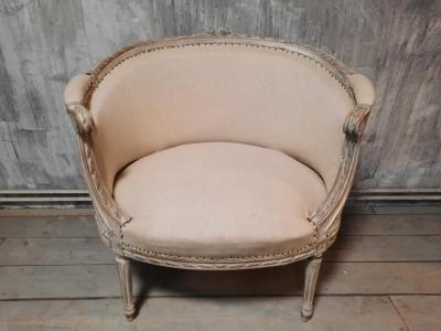 Late 18th Century Pair of Louis XVI Directoire Berg re Chairs
