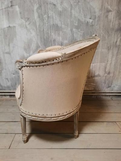 Late 18th Century Pair of Louis XVI Directoire Berg re Chairs