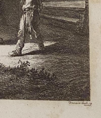 Late 18th Century Rembrandt Etching 1 by Francesco Novelli