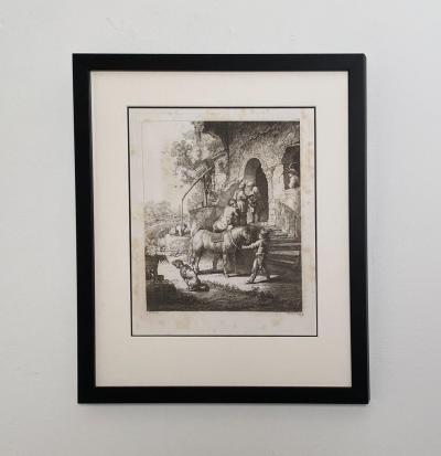 Late 18th Century Rembrandt Etching 1 by Francesco Novelli