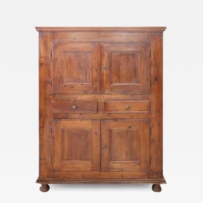 Late 18th Century Rustic Antique Cabinet in Fir Wood