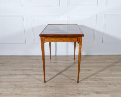 Late 18th Century Tric Trac Games Table in Varnished Marquetry