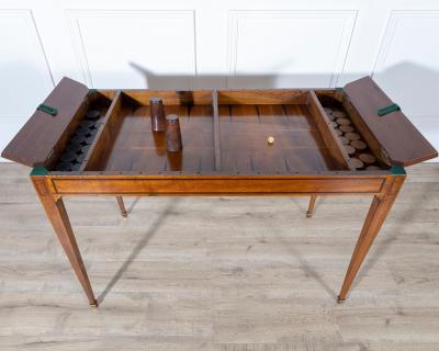 Late 18th Century Tric Trac Games Table in Varnished Marquetry