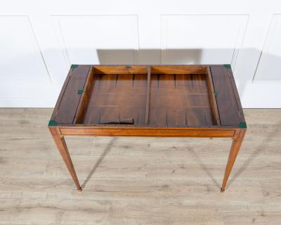 Late 18th Century Tric Trac Games Table in Varnished Marquetry