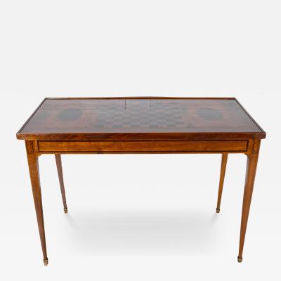 Late 18th Century Tric Trac Games Table in Varnished Marquetry