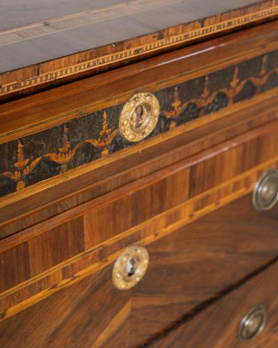 Late 18th Century Veneered Louis XVI Chest Of Drawers