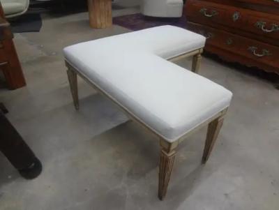 Late 18th Early 19th Century French Louis XVI Corner Bench