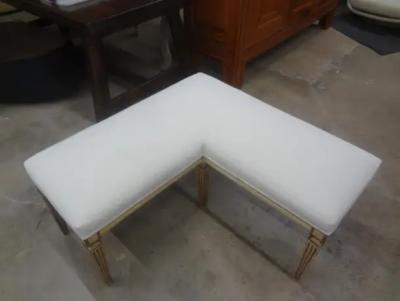Late 18th Early 19th Century French Louis XVI Corner Bench