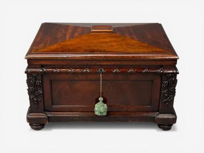 Late 18th Early 19th Century Wine Cooler Cellarette Rosewood Regency Lead