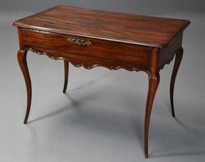 Late 18th century French walnut side table with superb rich patina