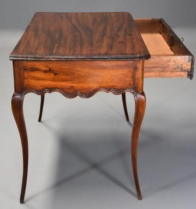 Late 18th century French walnut side table with superb rich patina