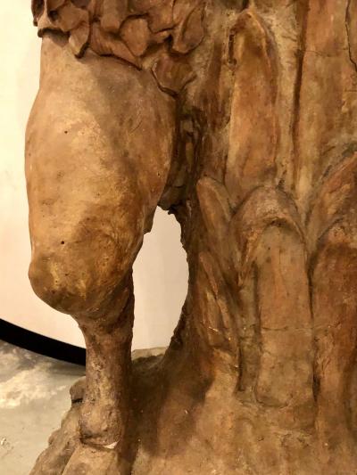 Late 18th or Early 19th Century Terracotta Putti Figural Fountain Planter Base