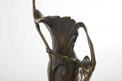 Late 19th Century Art Nouveau Style Bronze Decorative Vase