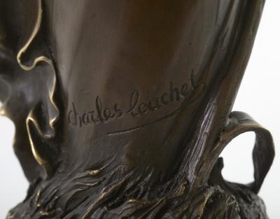 Late 19th Century Art Nouveau Style Bronze Decorative Vase