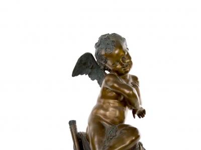 Late 19th Century Bronze Marble Sculpture
