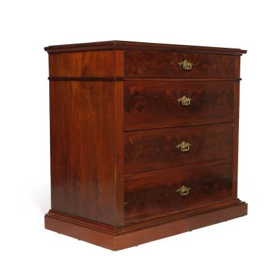 Late 19th Century Cuban Mahogany Biedermeier Chest of Drawers