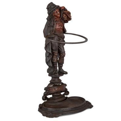 Late 19th Century English cast iron hallstand