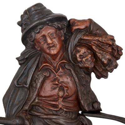 Late 19th Century English cast iron hallstand