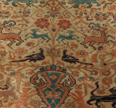 Late 19th Century Fine Persian Sultanabad Area Rug
