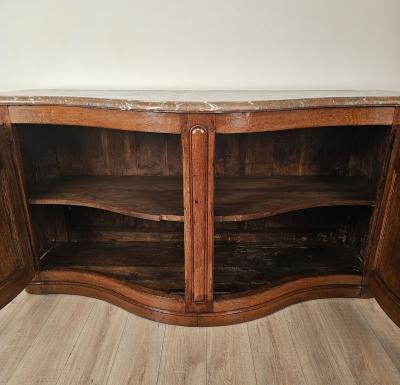 Late 19th Century French Buffet with Marble Top
