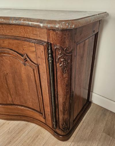 Late 19th Century French Buffet with Marble Top