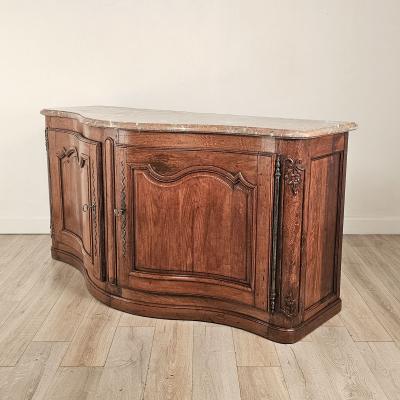Late 19th Century French Buffet with Marble Top