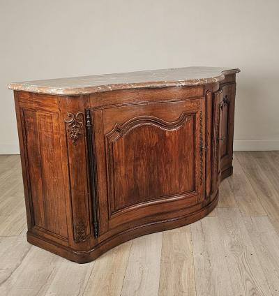 Late 19th Century French Buffet with Marble Top