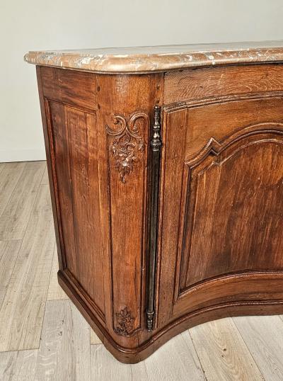 Late 19th Century French Buffet with Marble Top