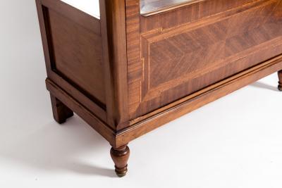 Late 19th Century French Burl Wood Vitrine Cabinet